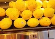 Melons from Brazil were bright with good sizes on offer.